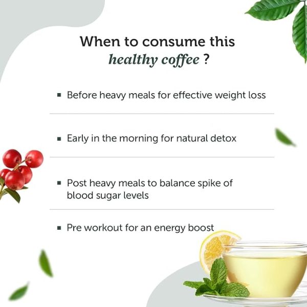 Neuherbs Unroasted Arabica Green Coffee Beans | With Chlorogenic Acid | For Weight Loss Management (200 gm Beans) Just For Pre order - Image 3