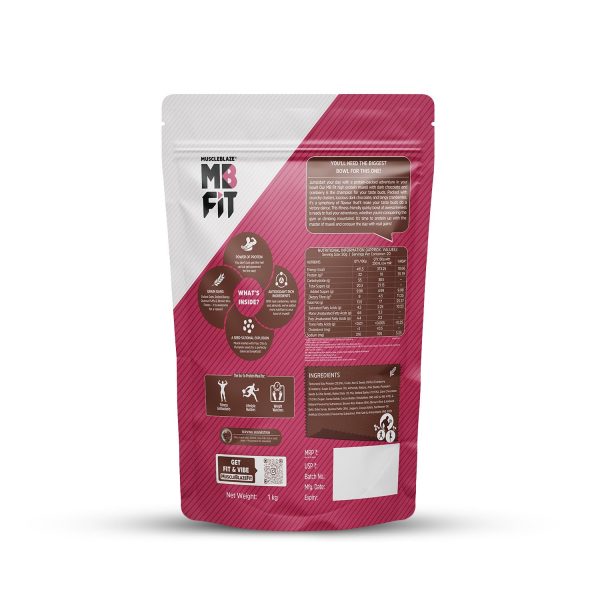 MuscleBlaze Fit High Protein Muesli ( Dark Chocolate & Cranberry) | 22g Protein | with Raisins, Almonds & Super Seeds,High Protein Breakfast Cereals. Just For Pre order - Image 7