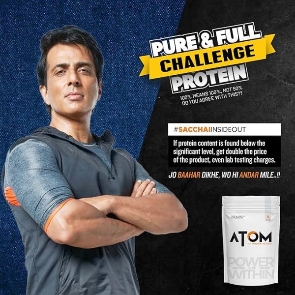 AS-IT-IS ATOM Whey Protein Isolate 1kg | 30g protein, 6.1g BCAA & 13g EAA | Ultra Pure-Fast Acting Protein | Double Rich Chocolate Flavor. Just For Pre order - Image 3