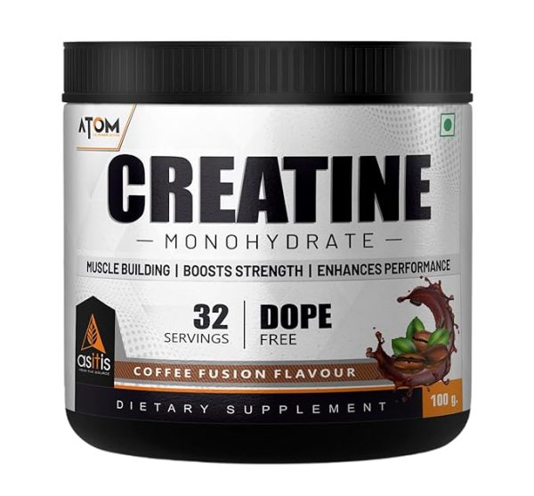 AS-IT-IS ATOM Creatine Monohydrate 100g - 32 Servings | Dope Free | Enhances Performance | Promotes Muscle Gains Just for pre order.