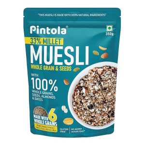 Wholegrain & Seeds Muesli with 33% Millet & 74% Whole Grains Just for pre order.