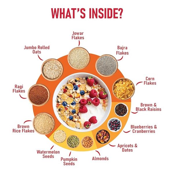 Fruit & Nut Muesli with 68% Whole Grains (28% Millet), 20% fruits & 12% nuts Just for pre order. - Image 7