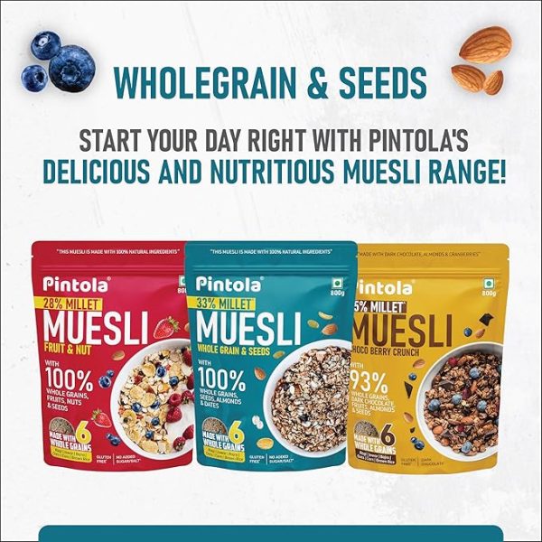 Fruit & Nut Muesli with 68% Whole Grains (28% Millet), 20% fruits & 12% nuts Just for pre order. - Image 6